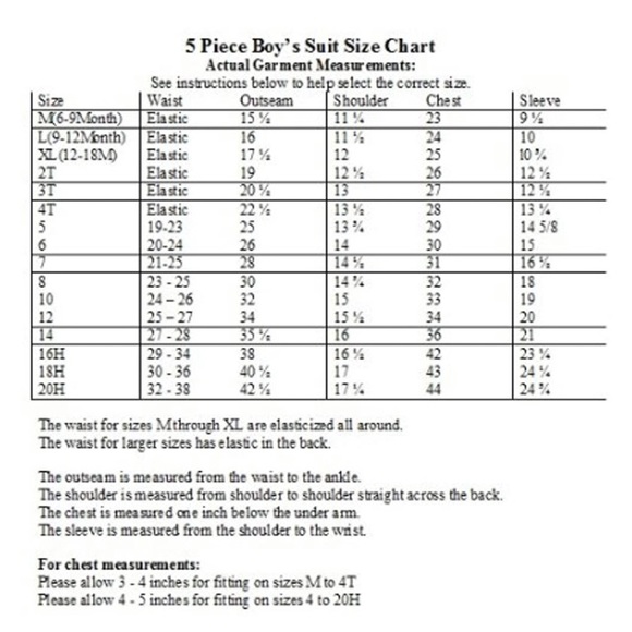 Boys 5 Piece Black Pin-Striped Suit Vest and Tie - Picture 7 of 7